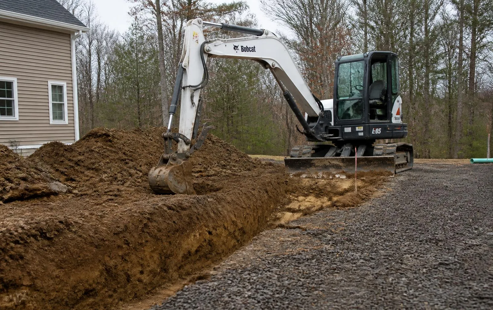 Excavation in Norfolk, MA by LD Landscape & Construction