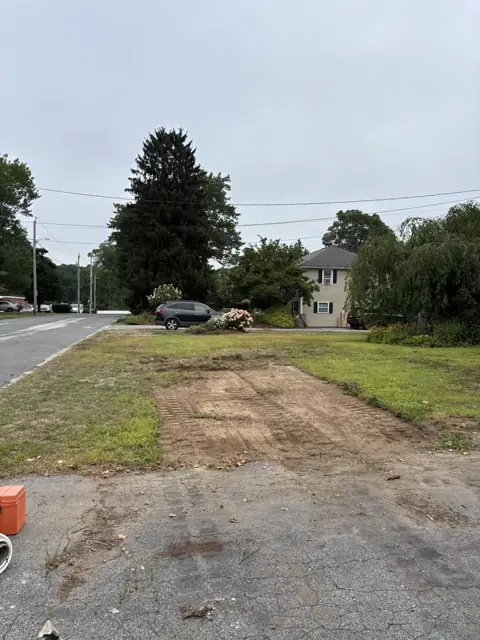 New Lawn & Retaining Wall With Built-In Staircase in Norfolk, MA by LD Landscape & Construction — photo 4